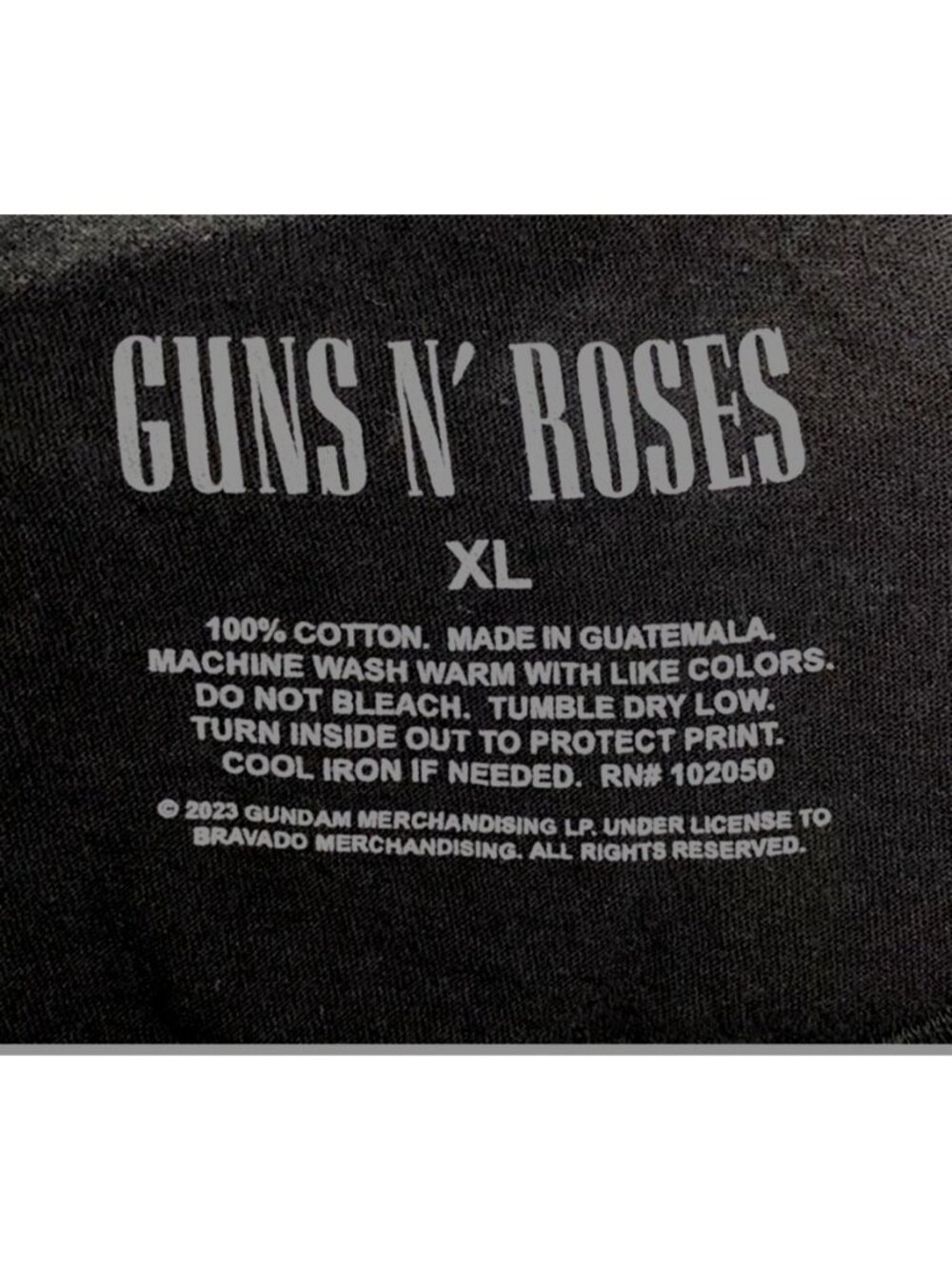 VTG Guns N Roses XL Tee Sweet Child O Mine Rock Band Tour Graphic Black Tee 80's - Picture 4 of 6